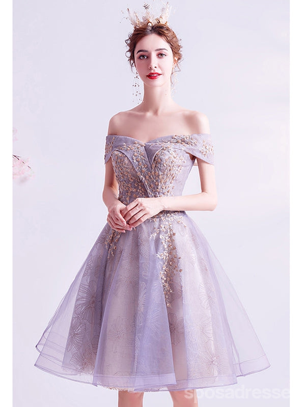 Elegant Off Shoulder Short Homecoming Dresses for Women - Affordable Short Prom Dresses for Teens - CM904 - Perfect for Parties, Dances, and Special Occasions