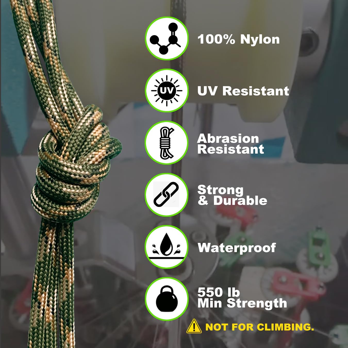 4-Pack 19ft Paracord Rope for Bracelets, Dog Collars & DIY Crafts