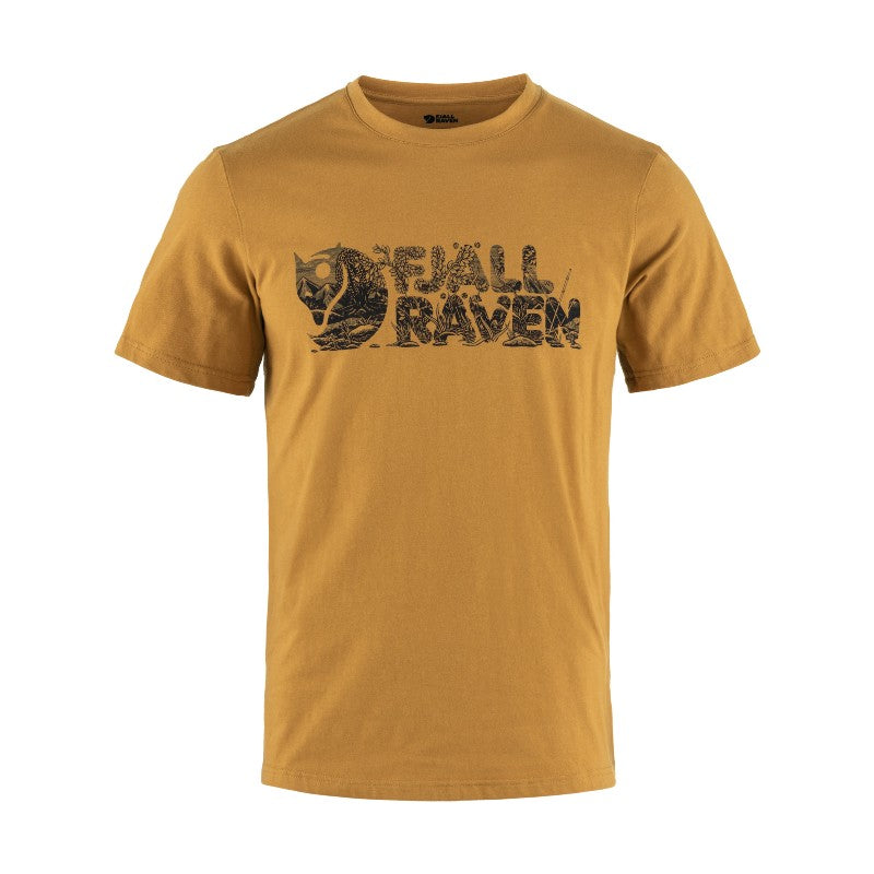 Fjallraven Lush Logo Men's T-Shirt - Comfortable Casual Short Sleeve Tee for Outdoor Activities & Everyday Wear