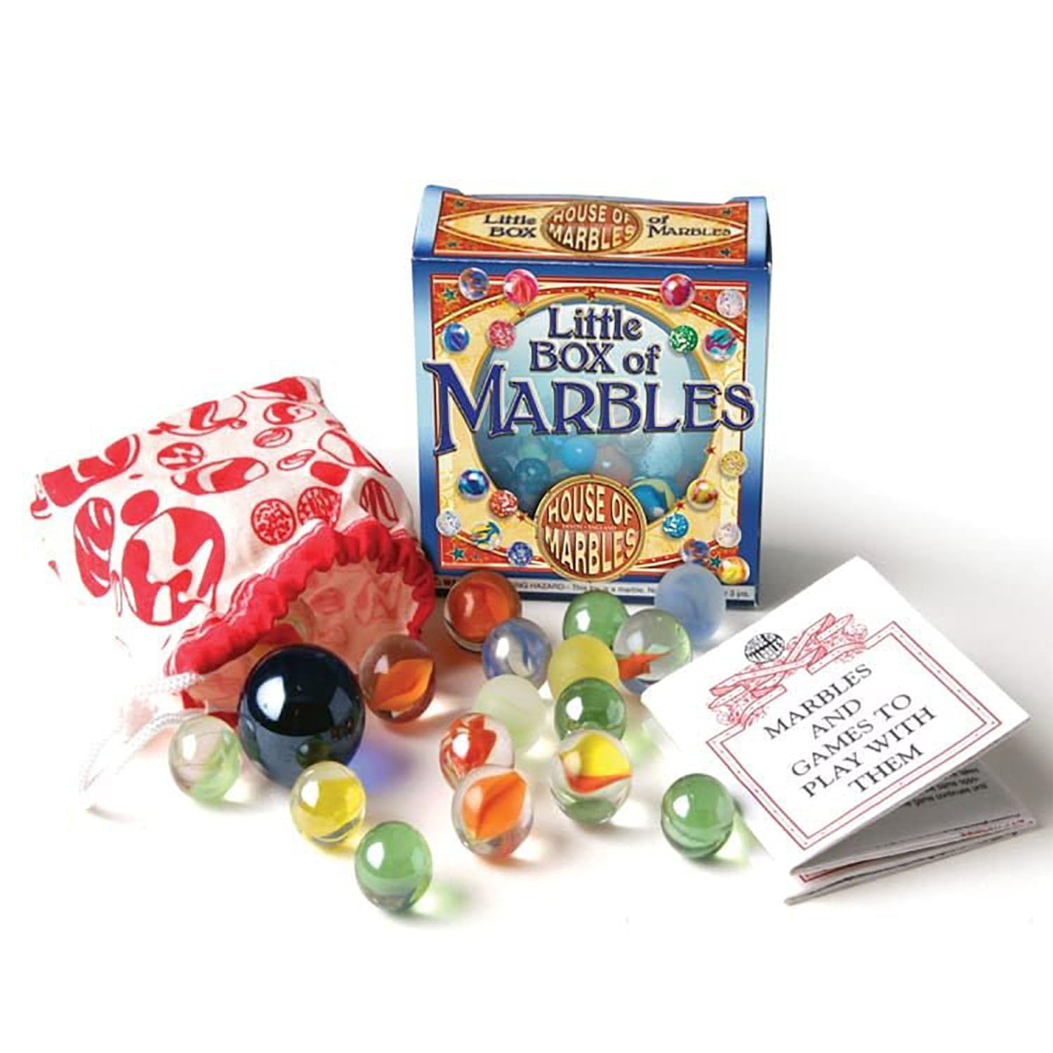 Little Box of Marbles - Classic Glass Marbles for Kids Games, Collectibles & Home Decor | Perfect for Marble Runs, DIY Crafts & Vintage Collections