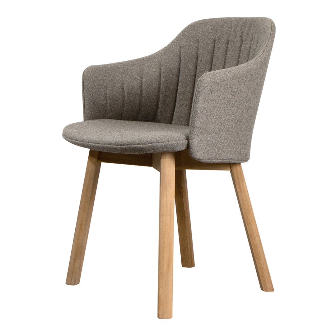 Premium Choice Chair with Wood Base - Comfortable Back & Seat Cushion - Perfect for Home Office, Living Room, or Reading Nook