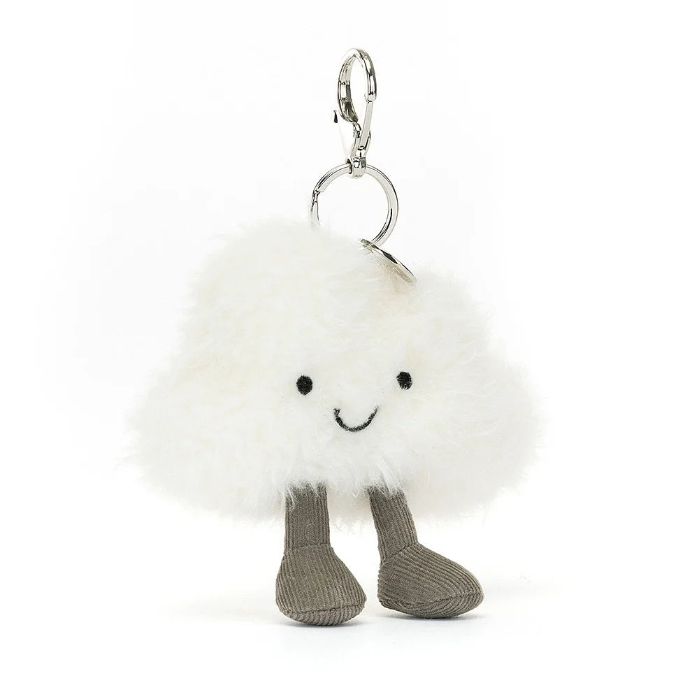 Amuseable Cloud Bag Charm - Cute & Playful Keychain Accessory for Backpacks, Purses & Luggage - Perfect Gift for Cloud Lovers & Travel Enthusiasts