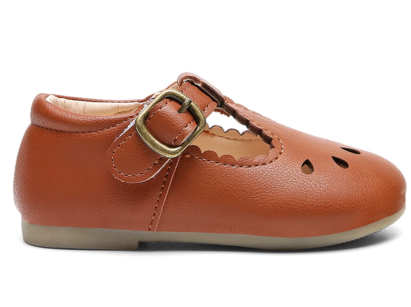 DADAWEN Girls Mary Jane Shoes - Classic School Uniform Flats for Dress Up, Church & Special Occasions | Comfortable & Stylish Toddler to Big Kid Dress Shoes