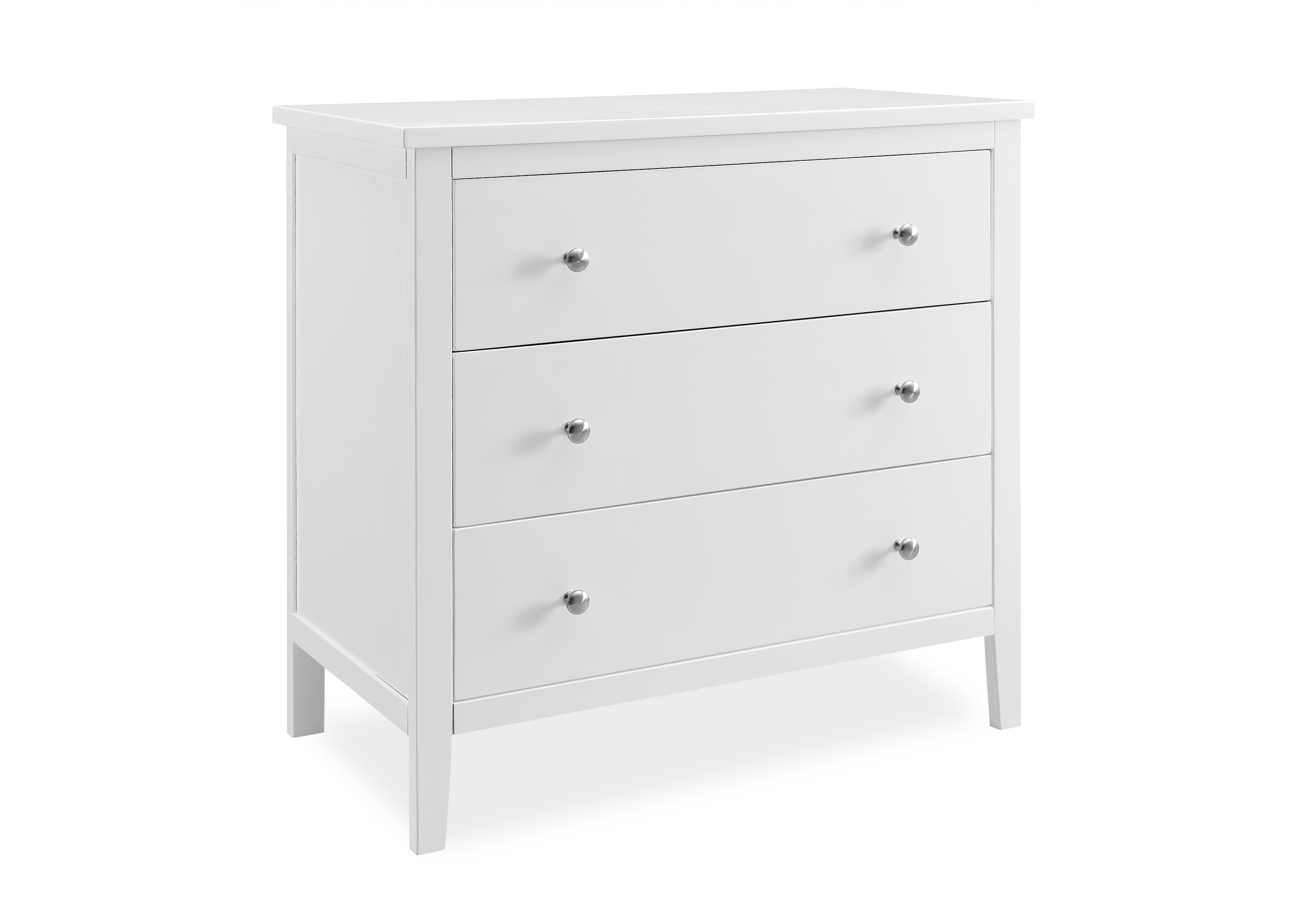 Campbell 3 Drawer Dresser with Interlocking Drawers - Sturdy Bedroom Furniture for Closet Organization & Home Storage