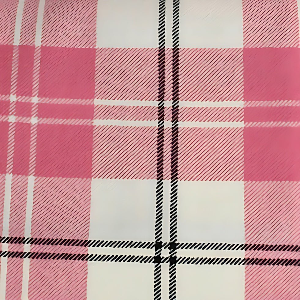 Ailsa Dress Pink Tartan Plaid - Women's Vintage Style Mini Dress for Party, Date Night & Holiday Outfits