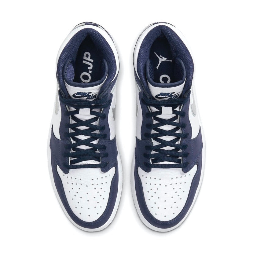 Air Jordan 1 High Retro CO JP Japan Obsidian Midnight Navy Sneakers (2020 Release) - Men's Basketball Shoes for Streetwear & Casual Fashion