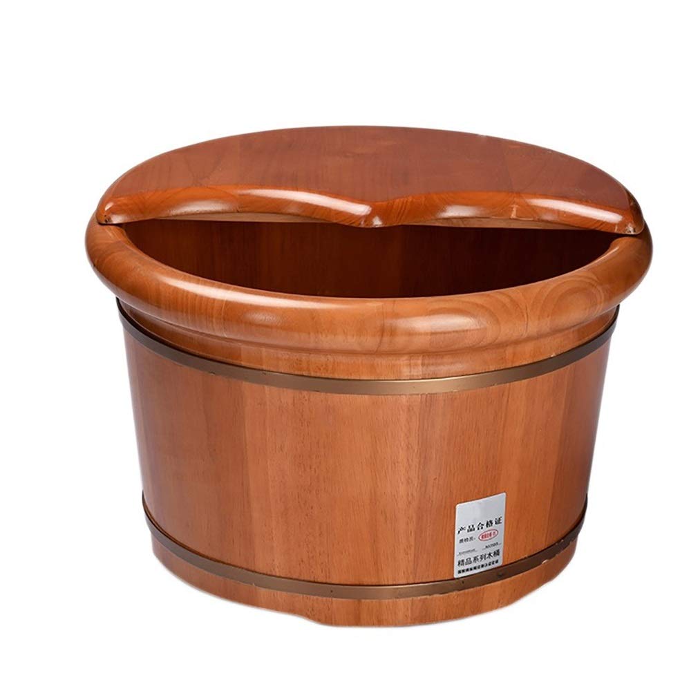 Premium Wooden Foot Spa Bath Tub for Home Use - Relaxing Foot Massage & Sauna Soak - Perfect for Stress Relief, Detox & Pedicure Care