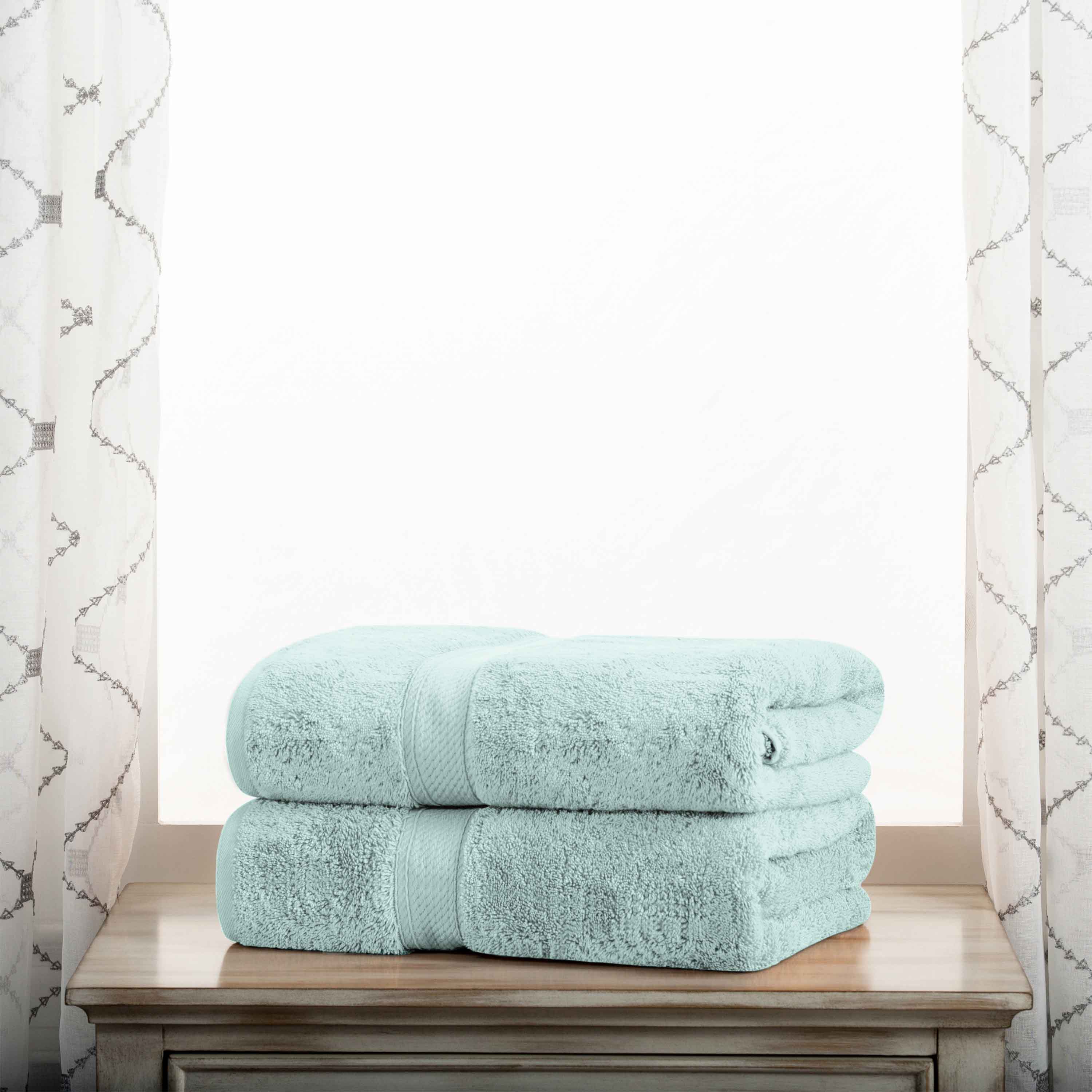 Premium Egyptian Cotton Bath Towel Set - Ultra Soft, Absorbent & Heavyweight 2-Piece Set for Spa, Bathroom & Luxury Home Use