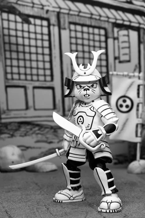 Usagi Yojimbo Samurai Action Figure - Black & White Collectible Toy for Anime Fans & Comic Book Lovers | Perfect for Display, Gifts & Cosplay Accessories