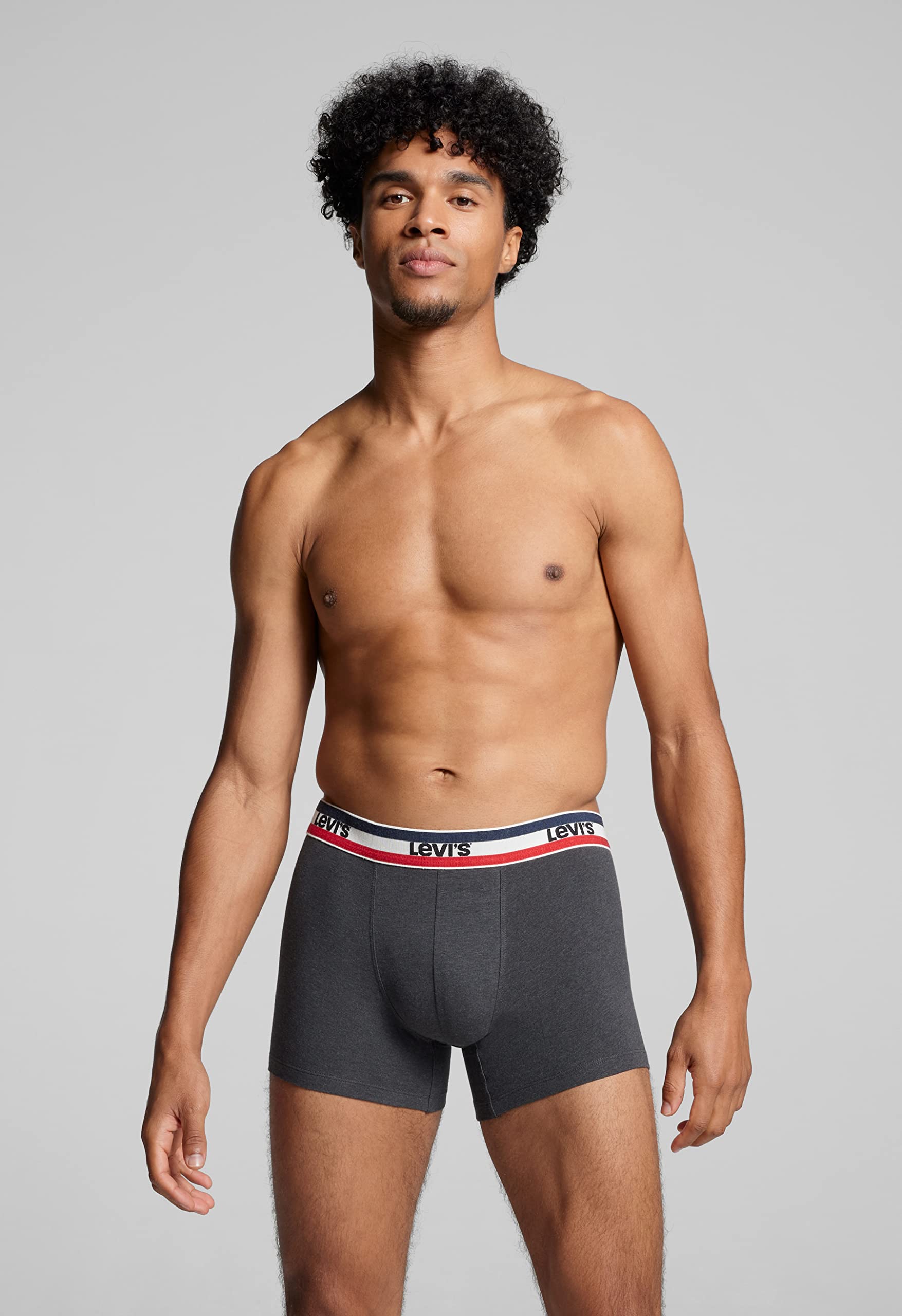 LEVI'S Men's Cotton Boxer Briefs 2-Pack - Soft, Breathable Underwear for Everyday Comfort & Active Lifestyle