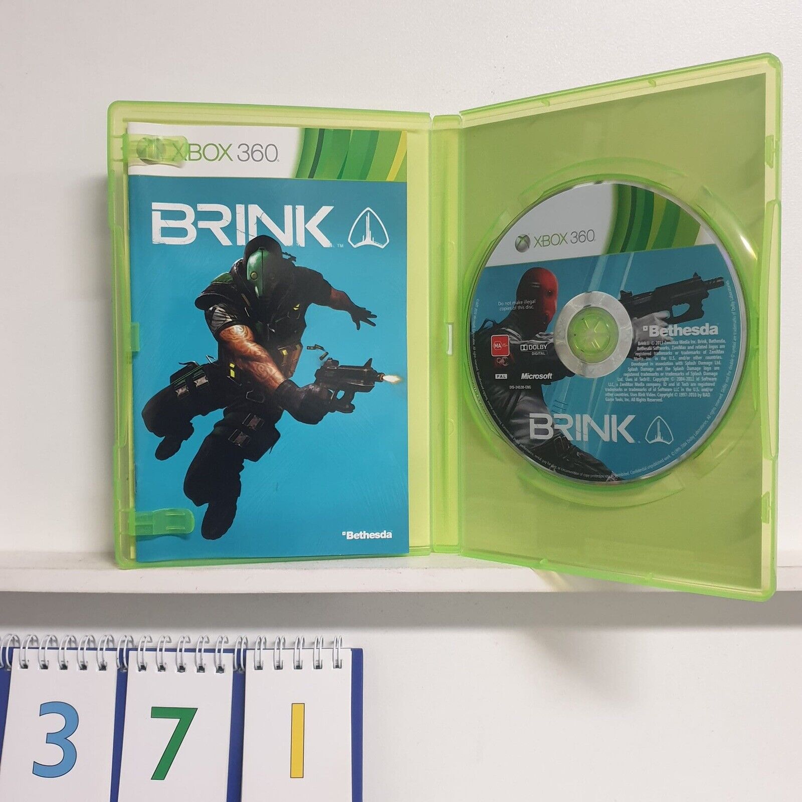 Brink Xbox 360 Game with Manual - PAL Version - Perfect for Multiplayer FPS Action & Collector's Edition