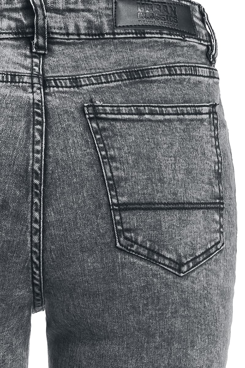 Urban Classics Women's High Waist Skinny Jeans - Stretch Denim Pants for Casual Wear & Everyday Outfits