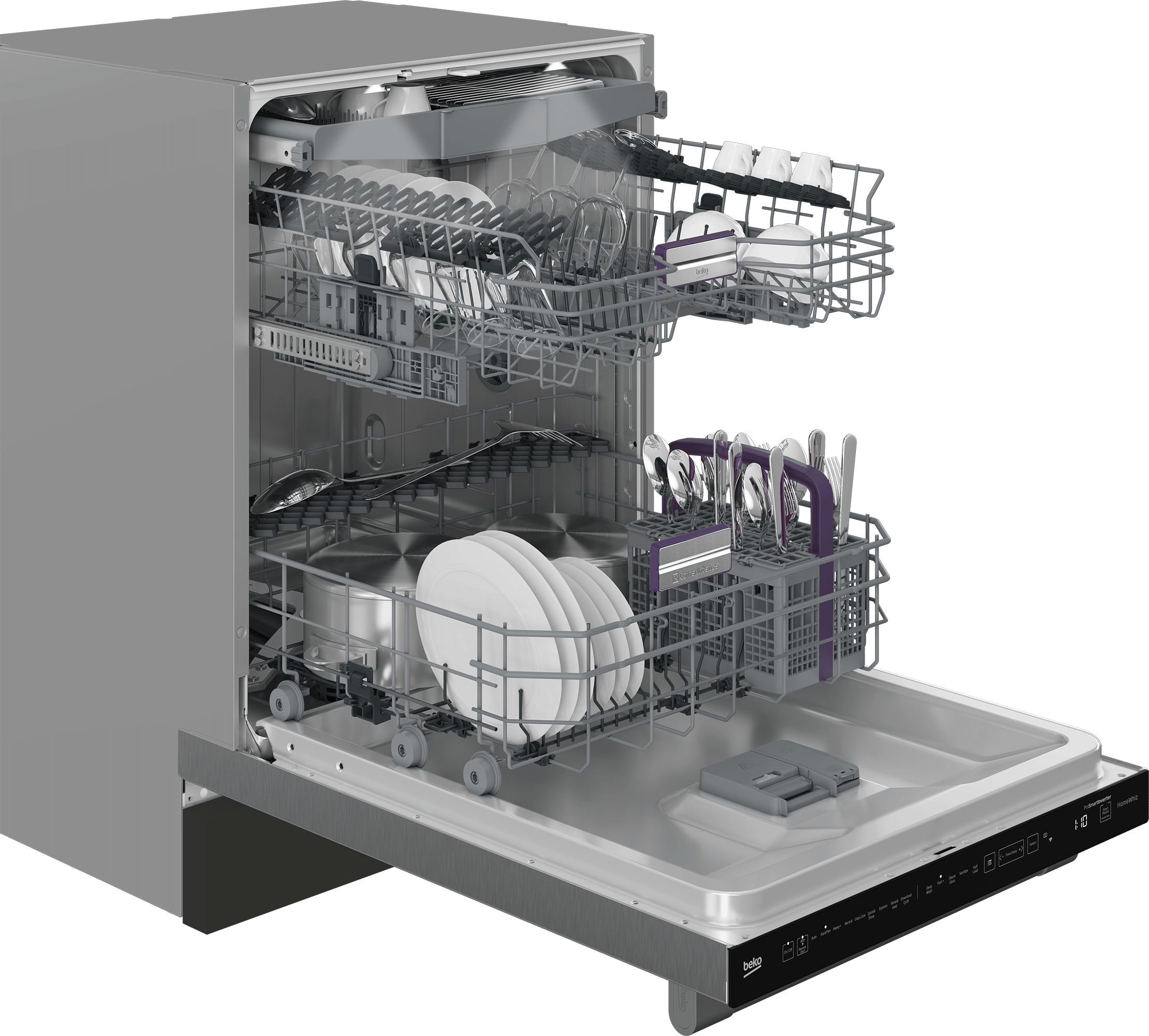 Beko DDT39434X 16 Place Settings Tall Tub Dishwasher - 39.0