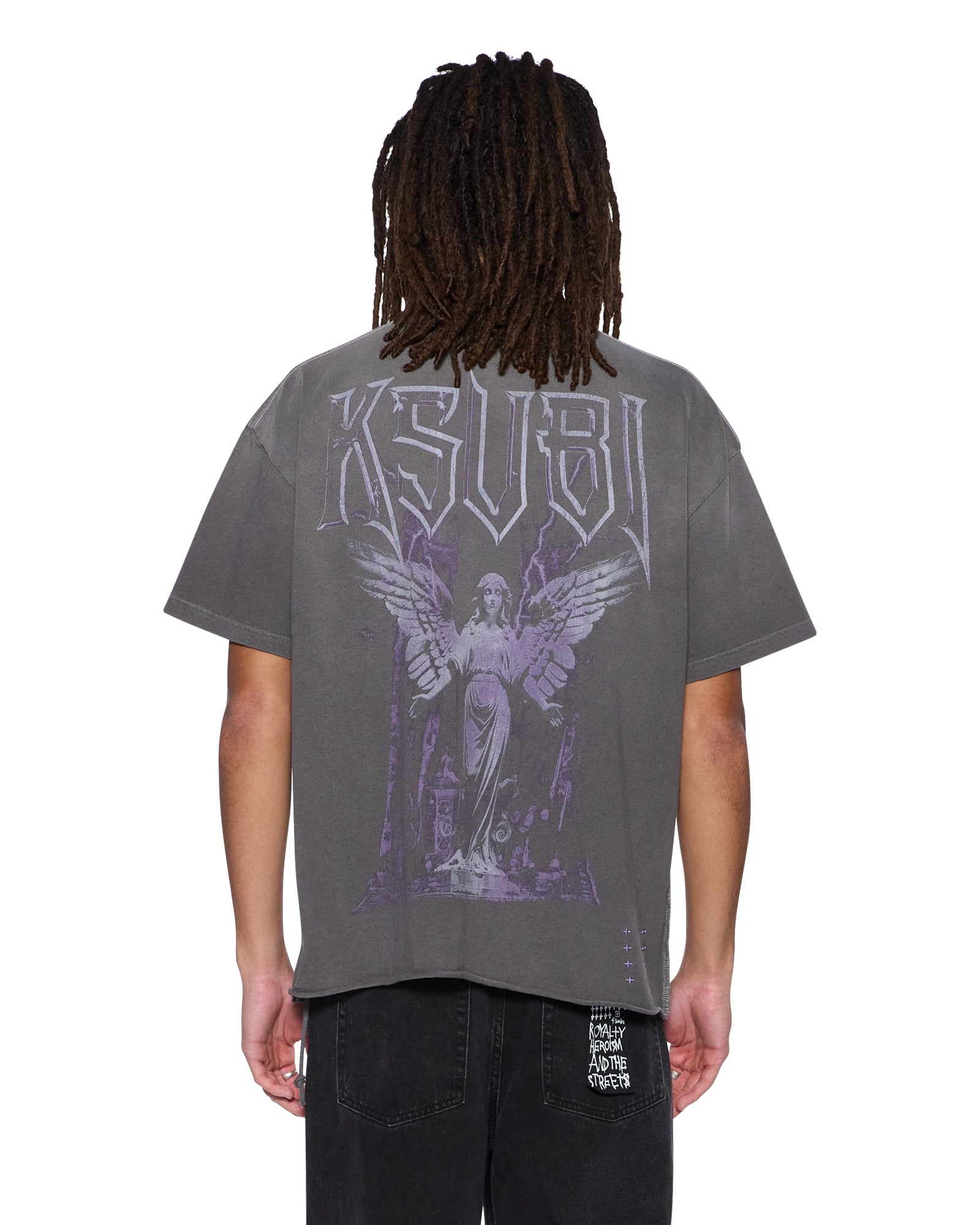 UTOPIA ANGEL EKCESS SS TEE CHARCOAL - Stylish Short Sleeve T-Shirt for Men & Women | Perfect for Casual Wear, Street Fashion, and Everyday Outfits