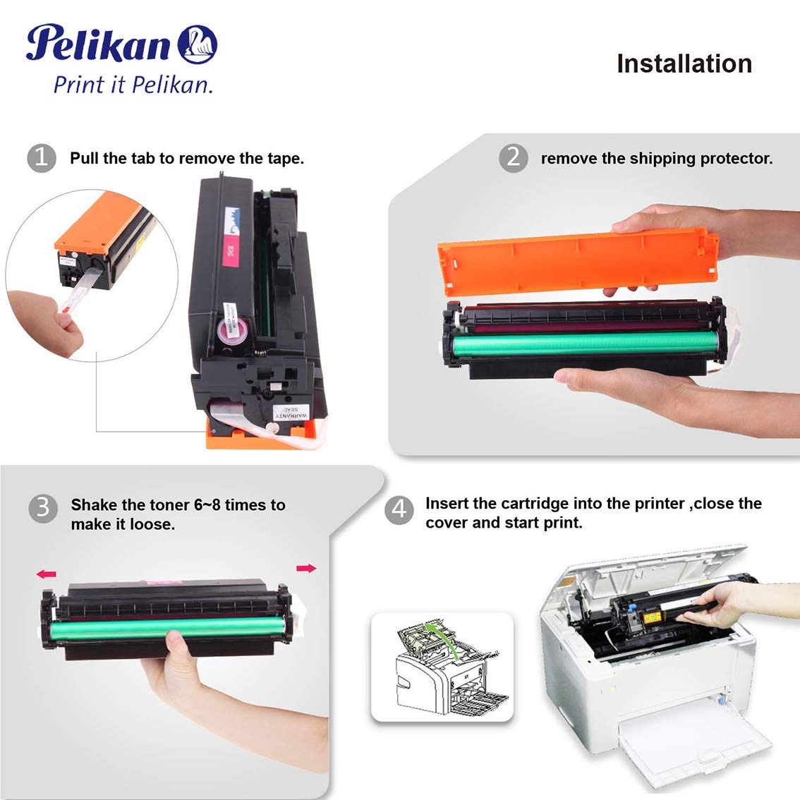 Pelikan 4284297 Magenta Toner Cartridge - Replacement for HP CF413X (Compatible with HP LaserJet Pro M452DN, M452DW, M452NW & MFP M477FDW, M477FDN, M477FNW, M377) - High-Yield Printing for Office & Home Use