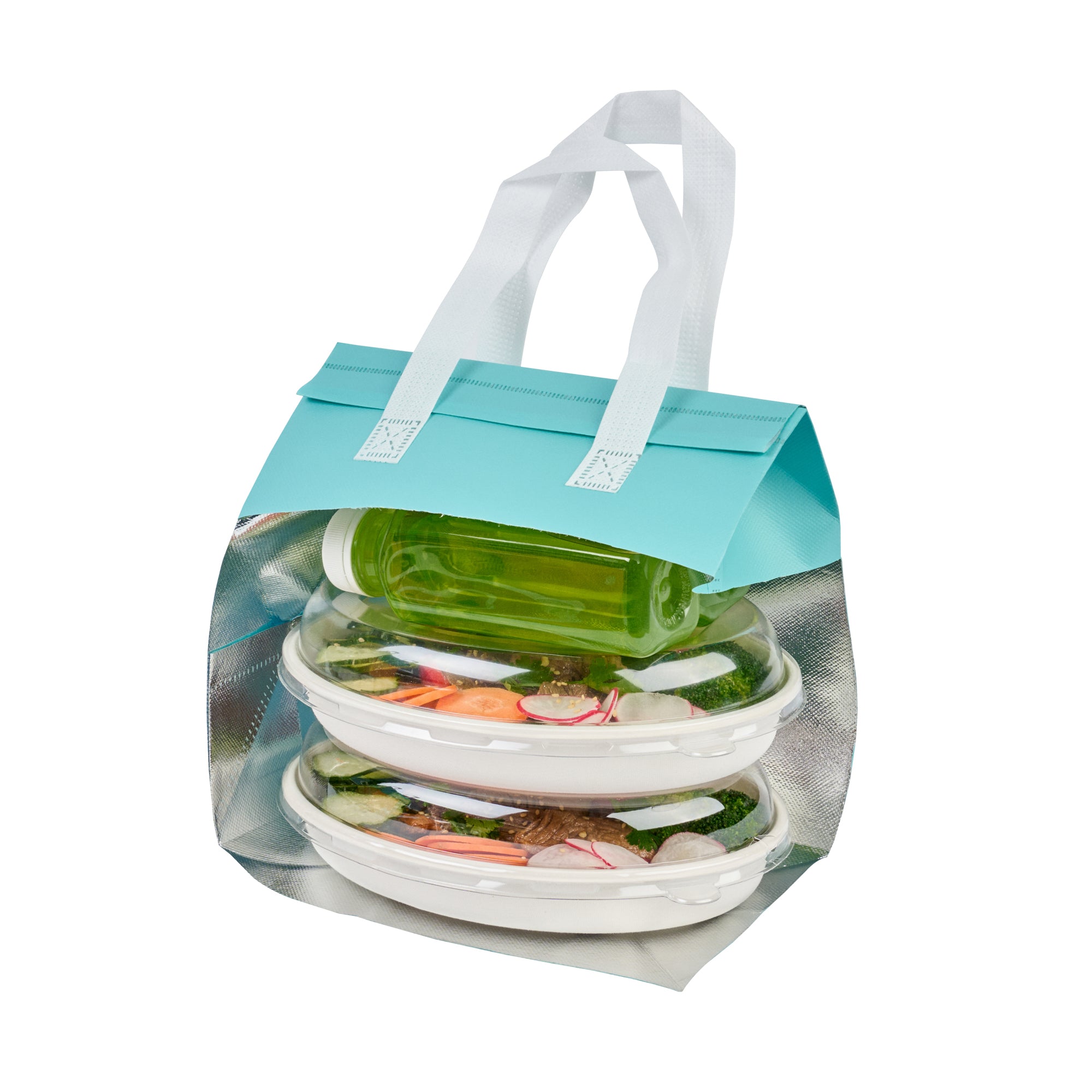 Premium Insulated Take Out Bags - Tamper Evident Food Delivery Bags (9.5