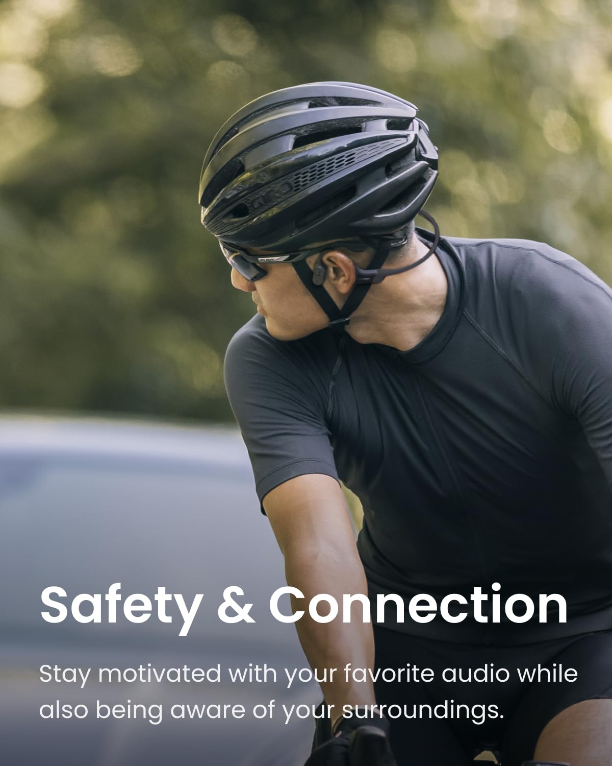 SHOKZ OpenRun SE Wireless Bone Conduction Headphones - Open-Ear Bluetooth Sports Earphones with Mic | IP55 Waterproof | 8-Hour Battery Life | England Athletics Recommended | Perfect for Running, Cycling & Workouts (Comet Grey)
