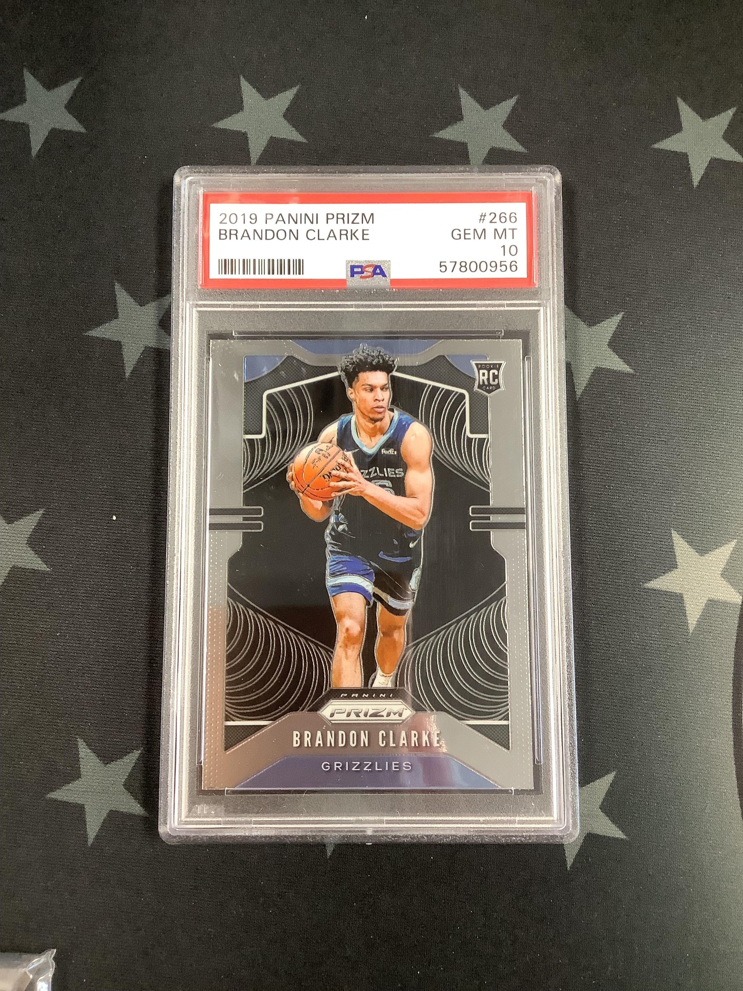 2019 PANINI PRIZM Basketball Card #266 Brandon Clarke PSA GEM MT 10 - Rare Collectible for NBA Fans & Sports Memorabilia Enthusiasts - Perfect for Display, Investment, and Trading