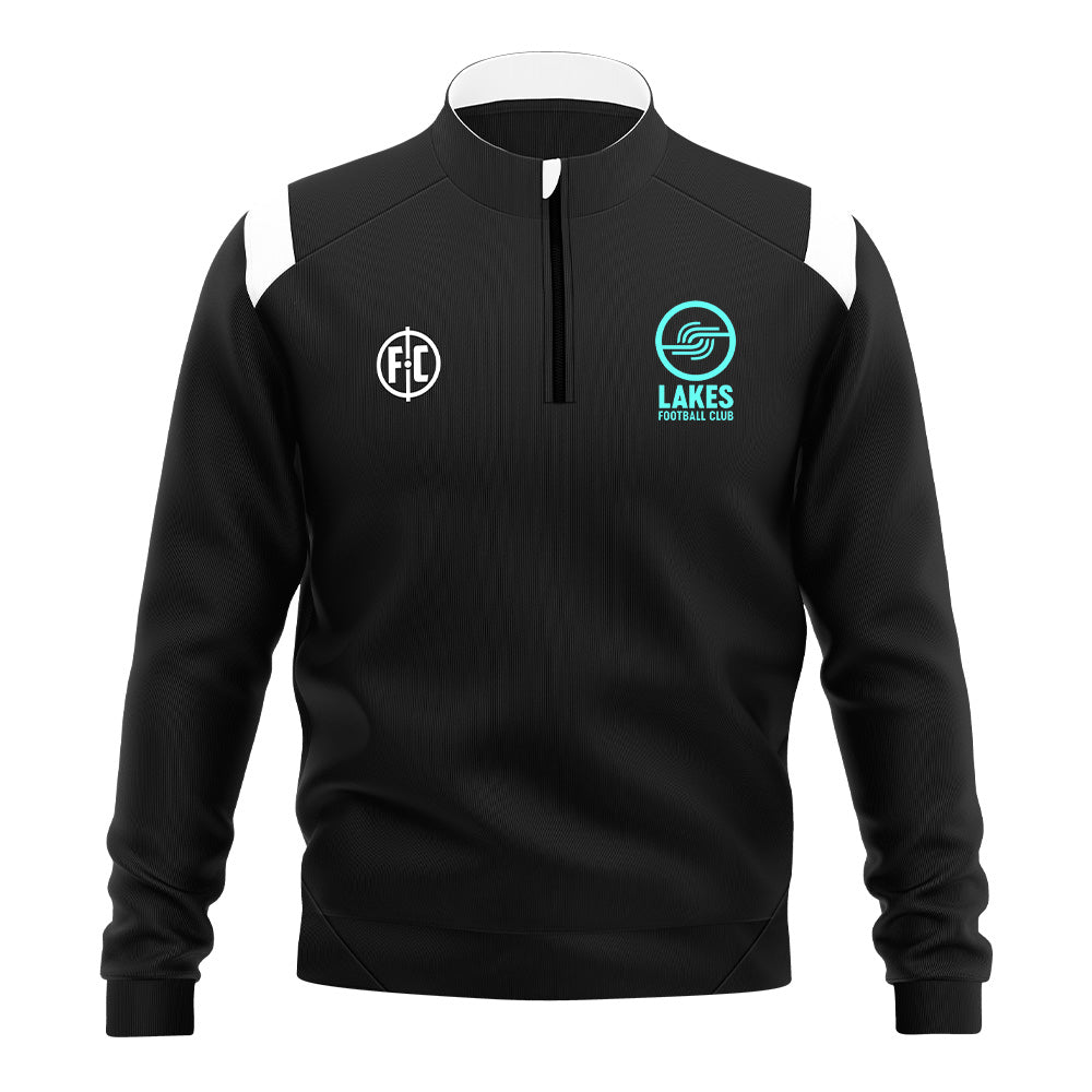 Lakes FC Club Contrast 1/4 Zip Pullover - Men's Quarter-Zip Sweatshirt with Stylish Color Block Design - Perfect for Soccer Training, Casual Wear & Outdoor Activities