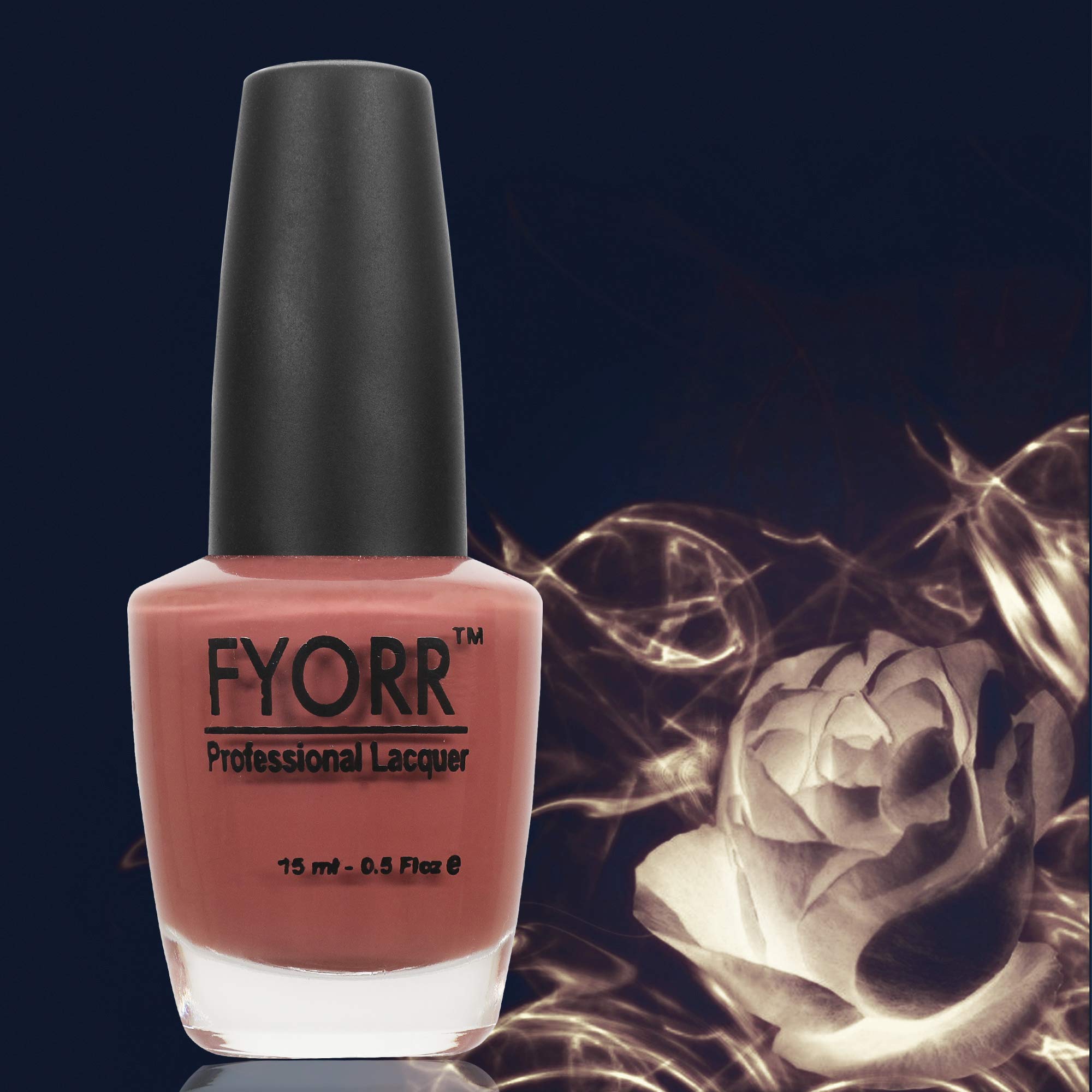 FYORR Coffee Nude Long Lasting Nail Polish - 15ml Vegan & Non-Toxic Gel Polish (FNNP-26) for Professional Salon & Home Manicure