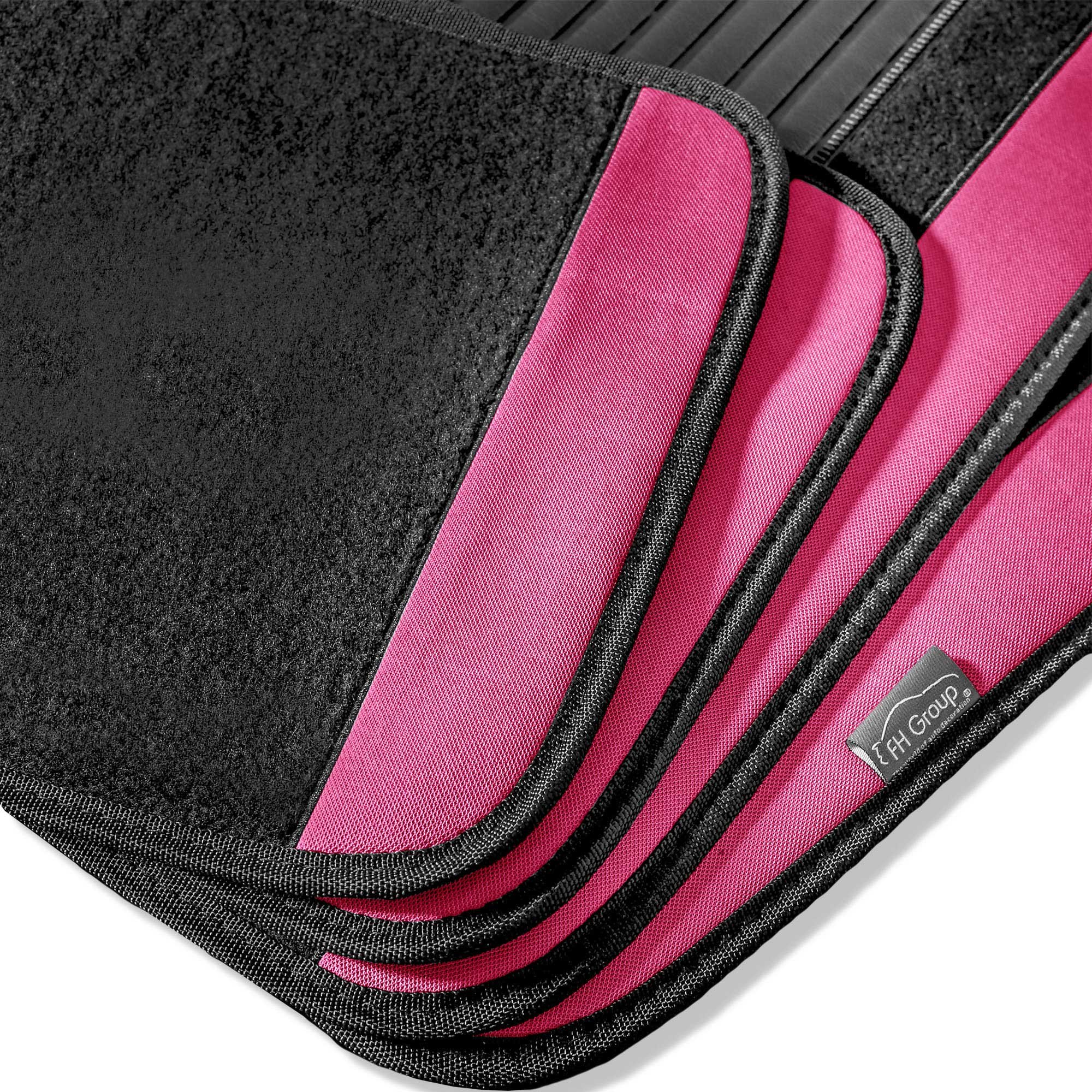 TLH Pink Universal Car Seat Covers & Mats Set for SUV, Van, Car