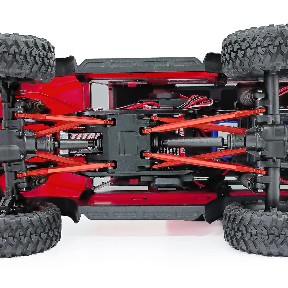 RCLIONS High Clearance Linkage Set for TRX4M 1/18 Scale RC Crawler Upgrades - Red | Off-Road Performance Parts for Trail & Rock Crawling