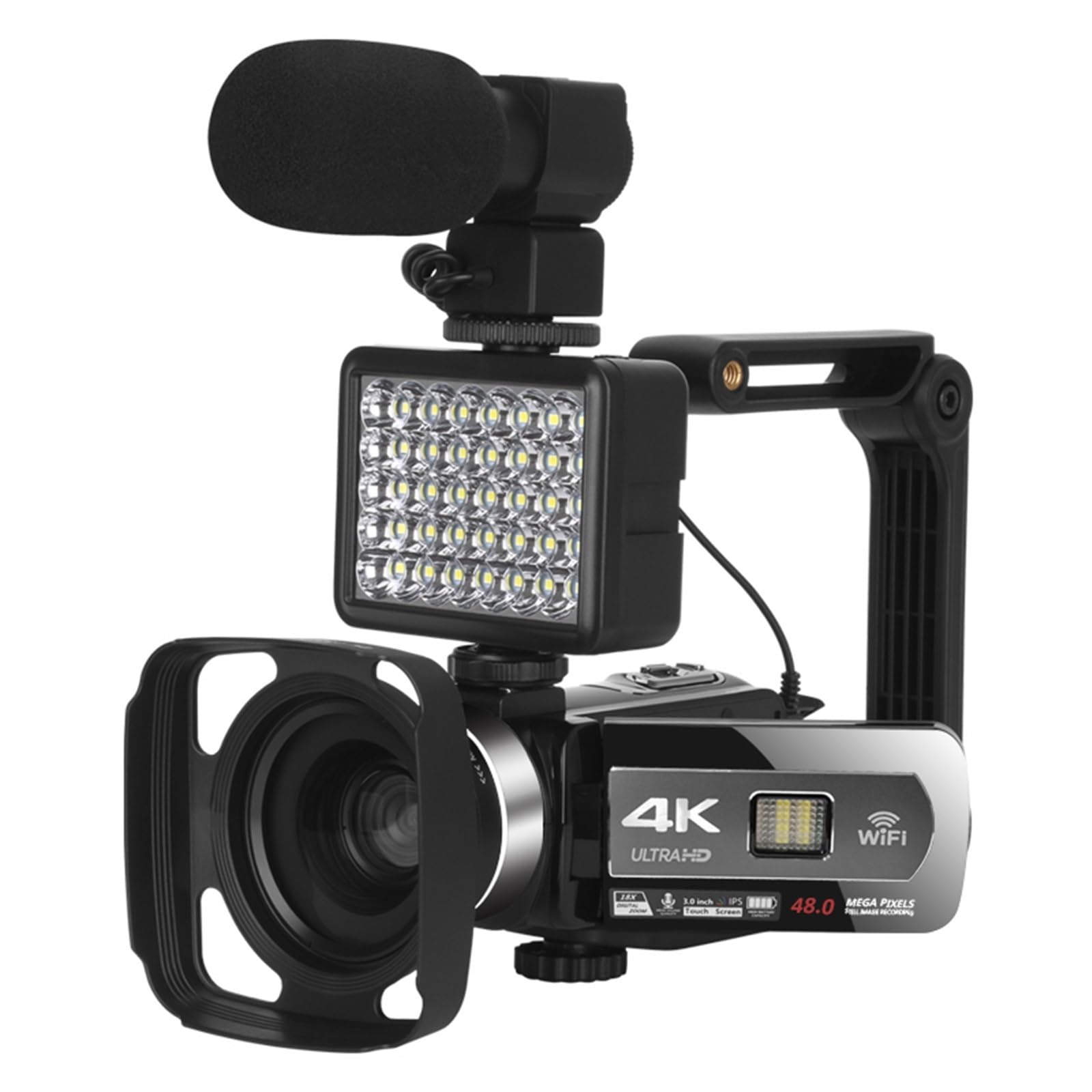4K WiFi Video Camera with 18X Zoom - MZZYG Digital Camcorder for Vlogging, YouTube Streaming, Outdoor Recording, Time Lapse & Webcam Use - Includes 32GB Memory & Auto Focus - Perfect for Travel, Sports, Events & Content Creation