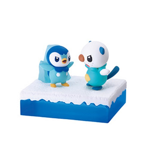 Pokemon Cool Piplup Collection Re-Ment 3 Inch Collectible Action Figure Toy - Perfect for Display, Gifts, and Anime Fans