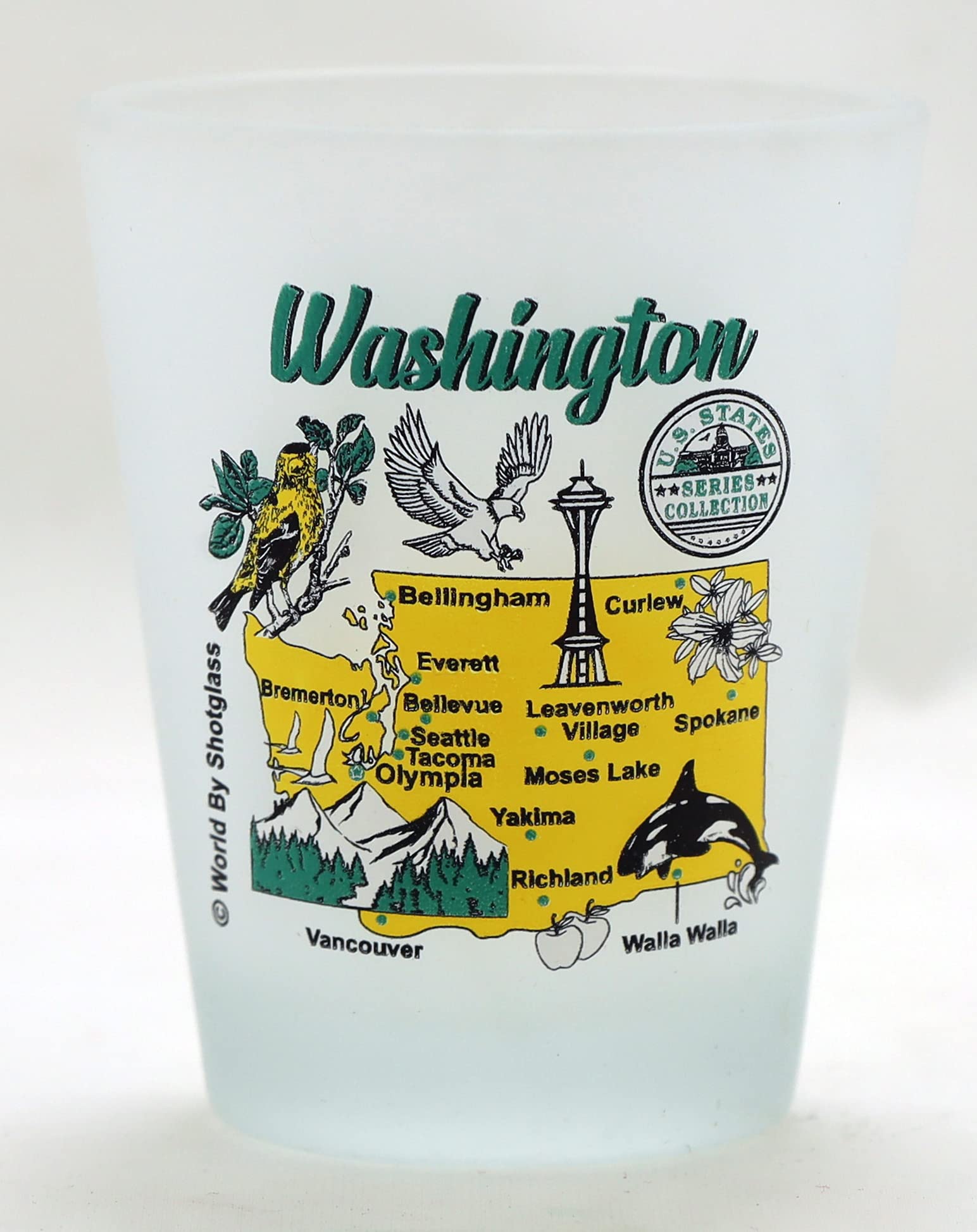 Washington State US States Series Collectible Shot Glass - Perfect for Souvenirs, Gifts & Party Favors