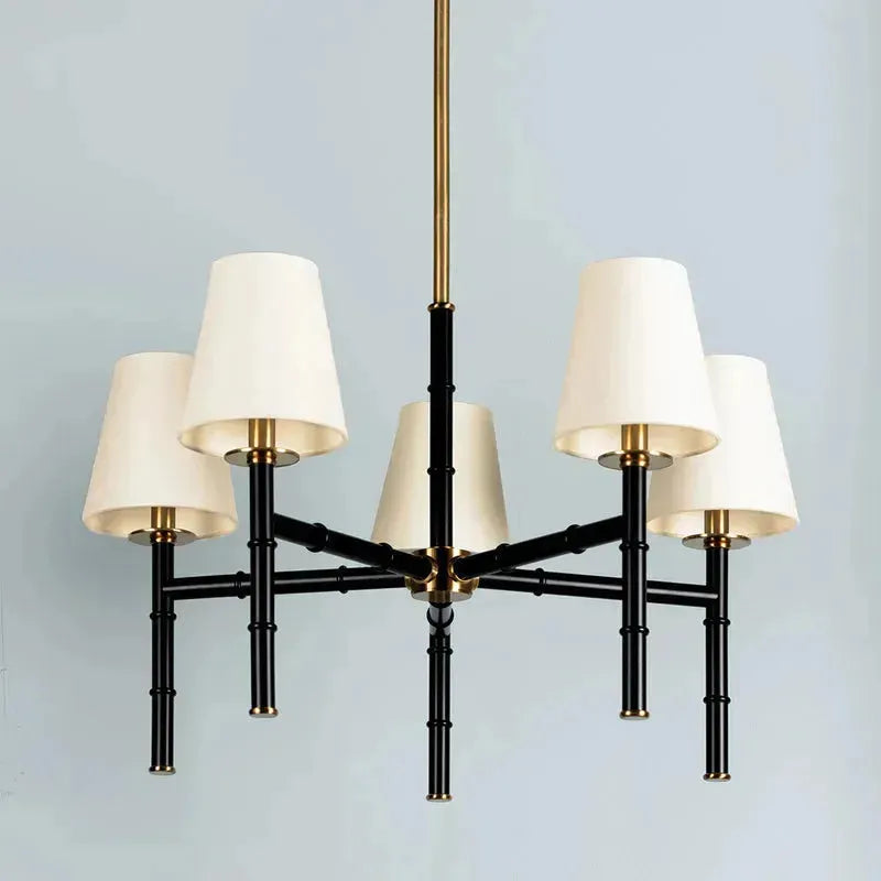 Banyan 5-Light Modern Chandelier - Elegant Crystal Ceiling Light Fixture for Dining Room, Living Room & Bedroom