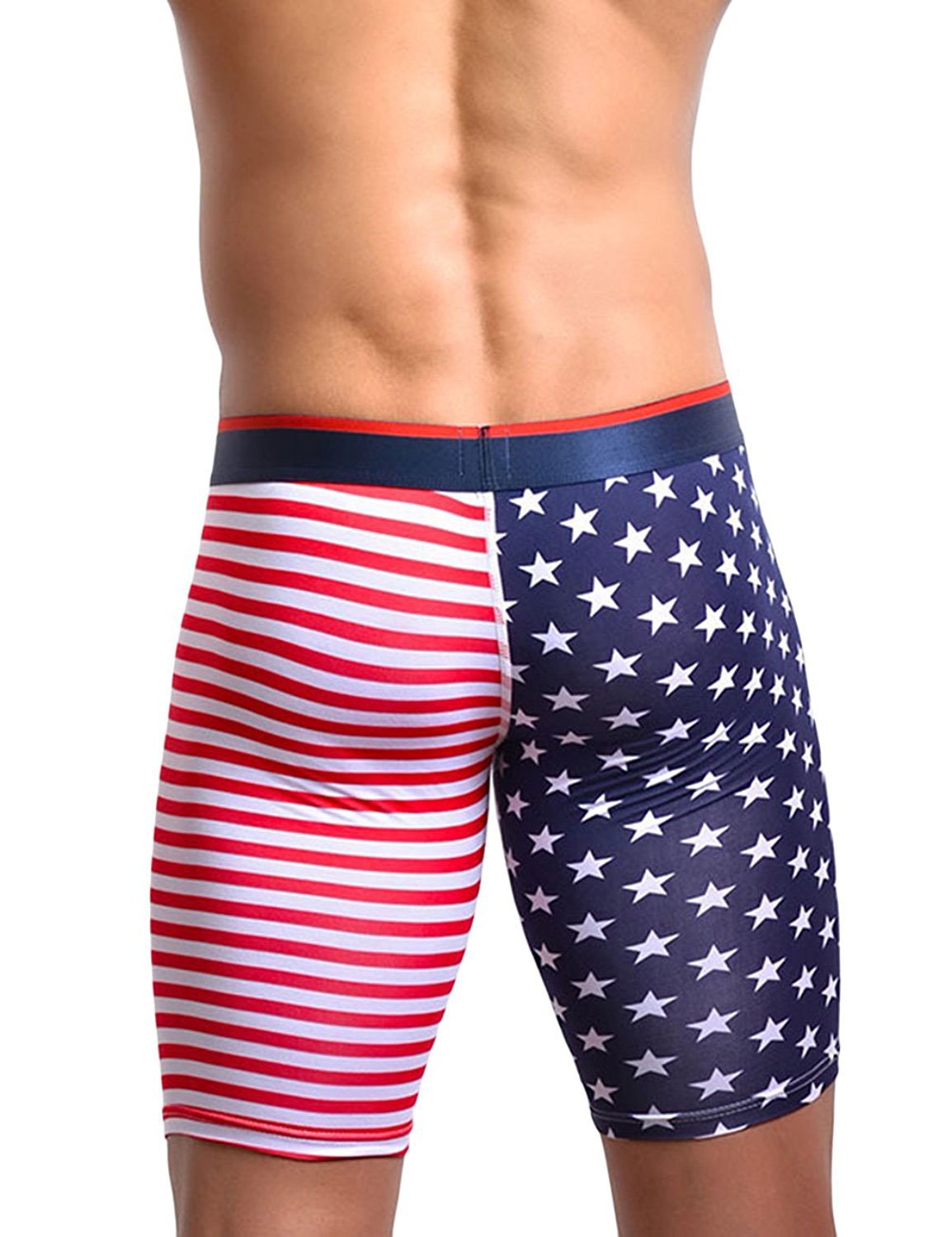 **American Flag Running Shorts for Men - Breathable Gym Workout Shorts with Moisture-Wicking Fabric - Perfect for Summer Jogging, Training & Outdoor Activities**