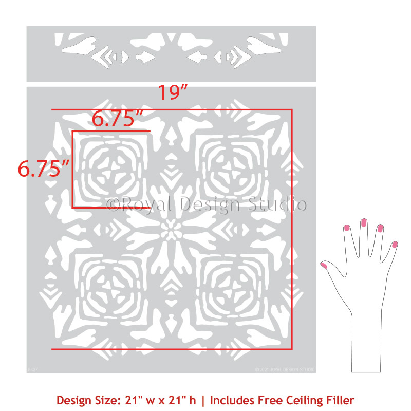 Tribaliste Wall Stencil - DIY Home Decor Stencils for Painting, Tribal Patterns, Wall Art, and Creative Projects | Perfect for Bedroom, Living Room, and Nursery Wall Designs