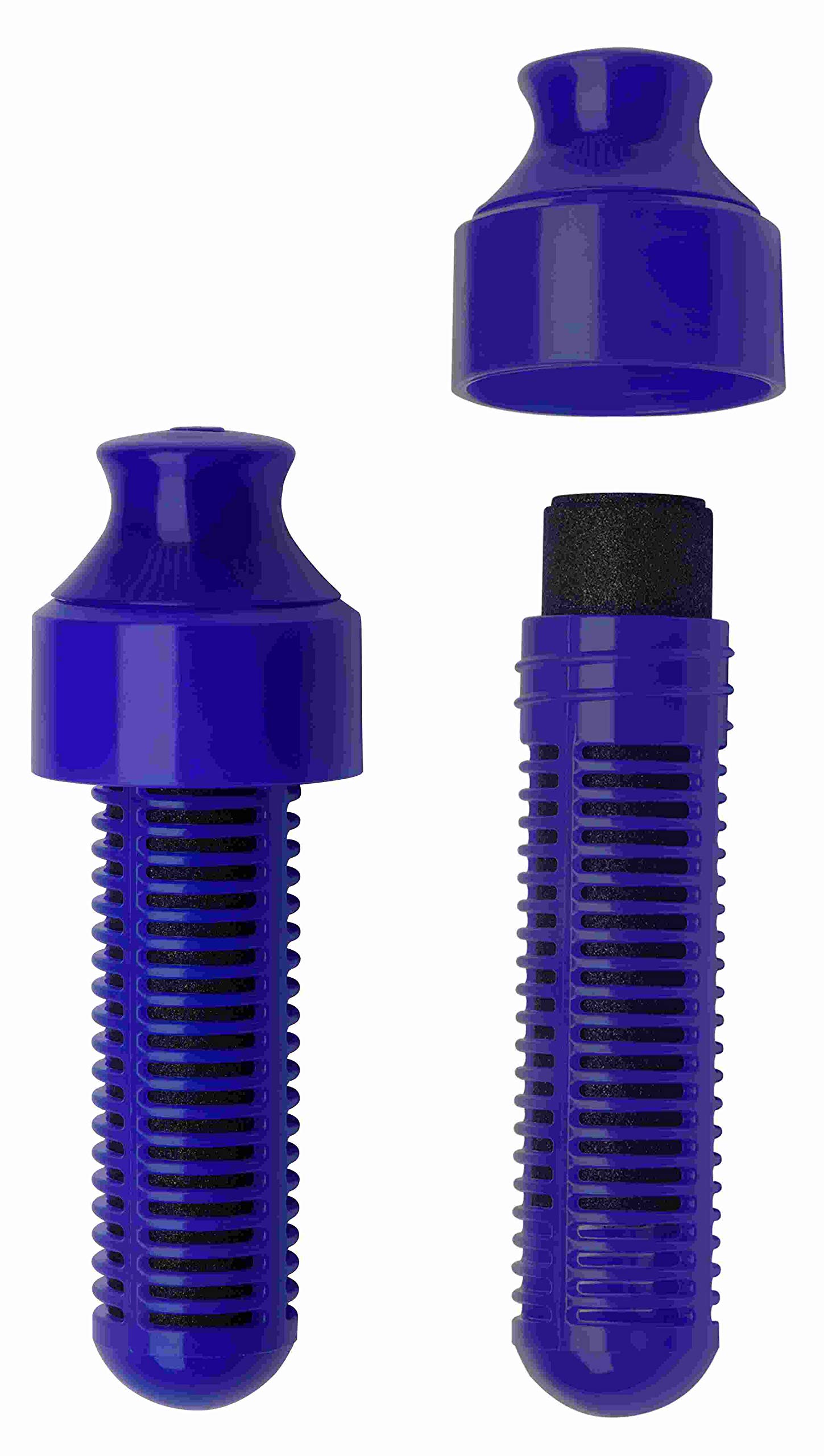 Bobble Classic 34oz Filtered Water Bottle - BPA-Free Reusable Water Bottle with Soft Touch Cap & Replaceable Carbon Filter | 2-Pack Navy Blue | Perfect for Gym, Hiking, Office & Eco-Friendly Hydration