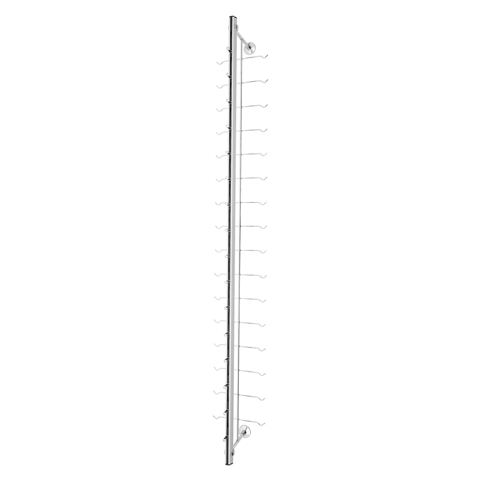 10-Pack Wall Mounted Sunglasses Organizer Rack - 4ft Eyeglass Frame Display Stand Holds 16 Pairs, Decorative Storage Solution for Sunglasses & Eyewear - Perfect for Retail Stores, Bedroom Closet, or Bathroom Organization