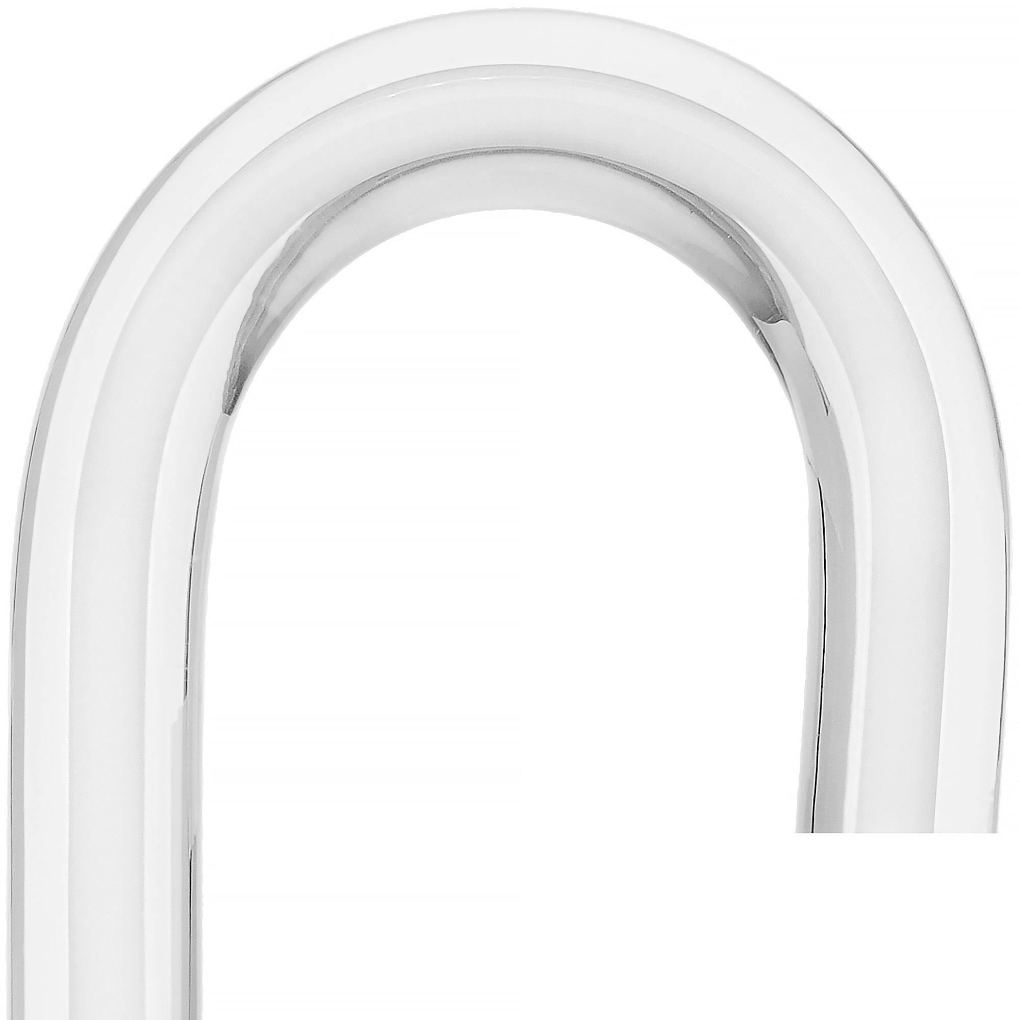 Porcelain Ice Cane with White Line Design - Translucent Clear Shaft for Cocktail Mixing & Elegant Drink Presentation