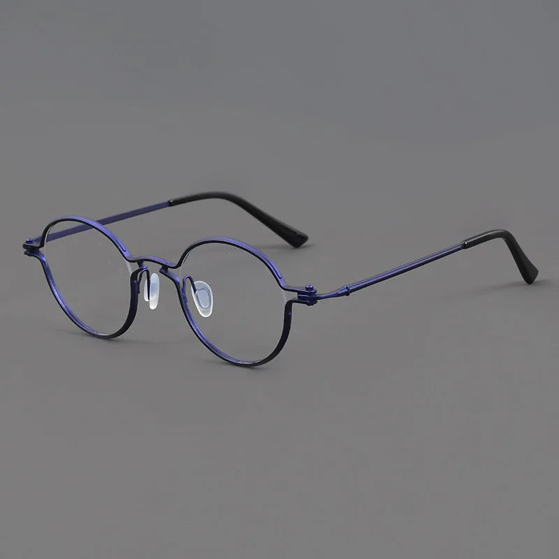 Stylish Aimee Unisex Full Rim Round Titanium Acetate Eyeglasses Frame 185895 | Lightweight & Durable | Perfect for Reading, Work & Everyday Wear