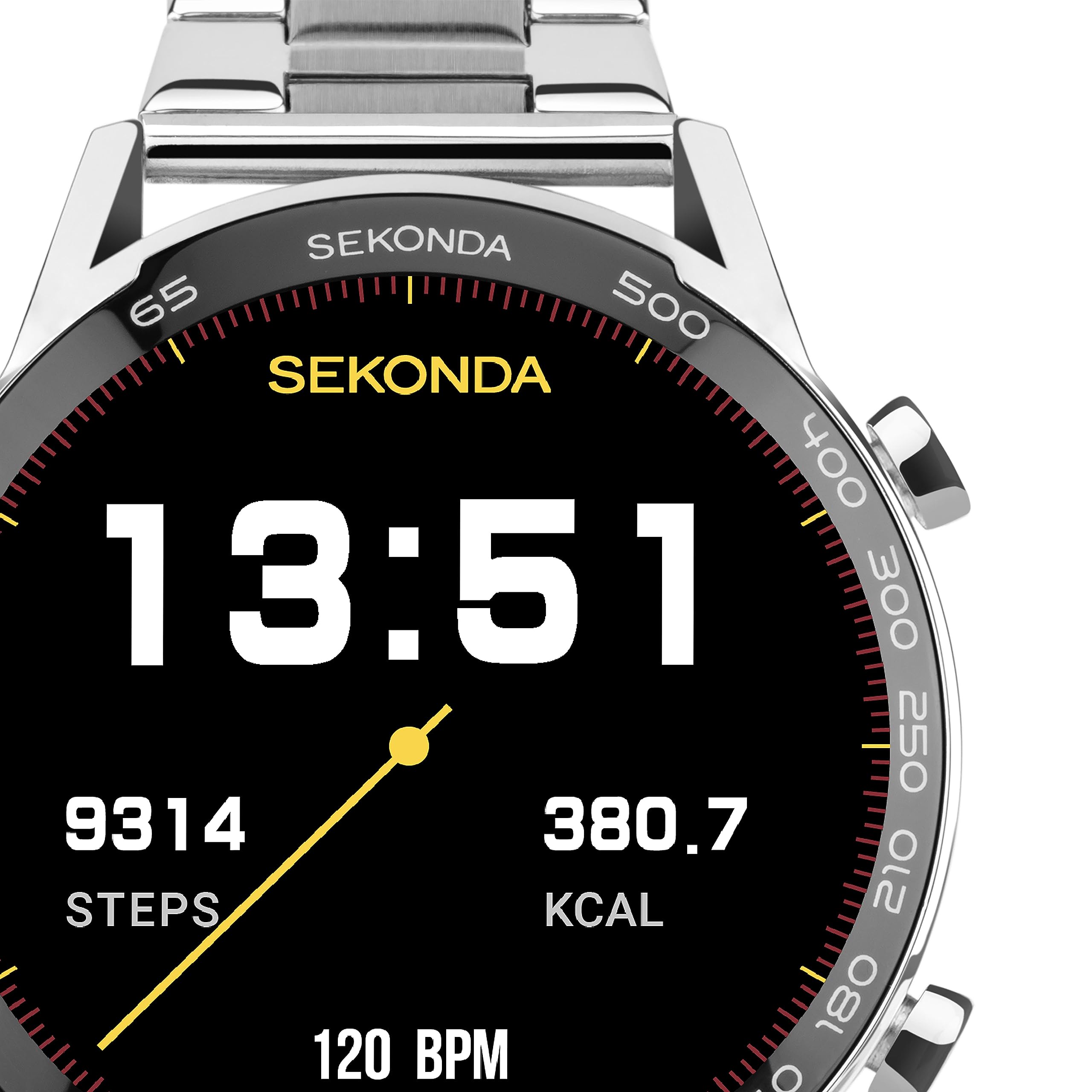 Sekonda Active Plus 45mm Men's Smart Watch with Heart Rate Monitor, Sleep Tracking, Fitness Tracker, Music Control, Weather & Notifications - Perfect for Running, Workouts & Daily Activity Tracking