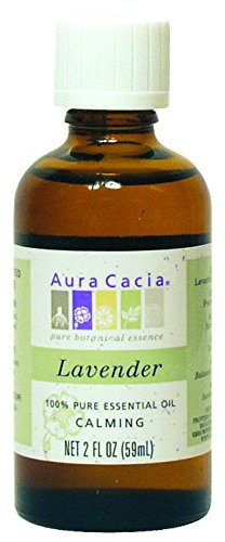 Aura Cacia Lavender Essential Oil 2 oz - 100% Pure Therapeutic Grade Aromatherapy Oil for Relaxation, Sleep & Stress Relief - Perfect for Diffusers, Massage & DIY Skincare