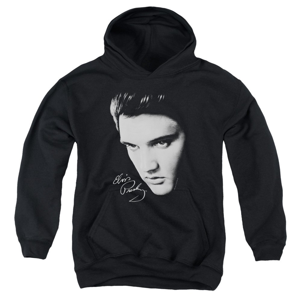 Elvis Presley Vintage Youth Face Pullover Hoodie Sweatshirt - Retro Music Fan Gift, Casual Wear for Concerts & Street Fashion