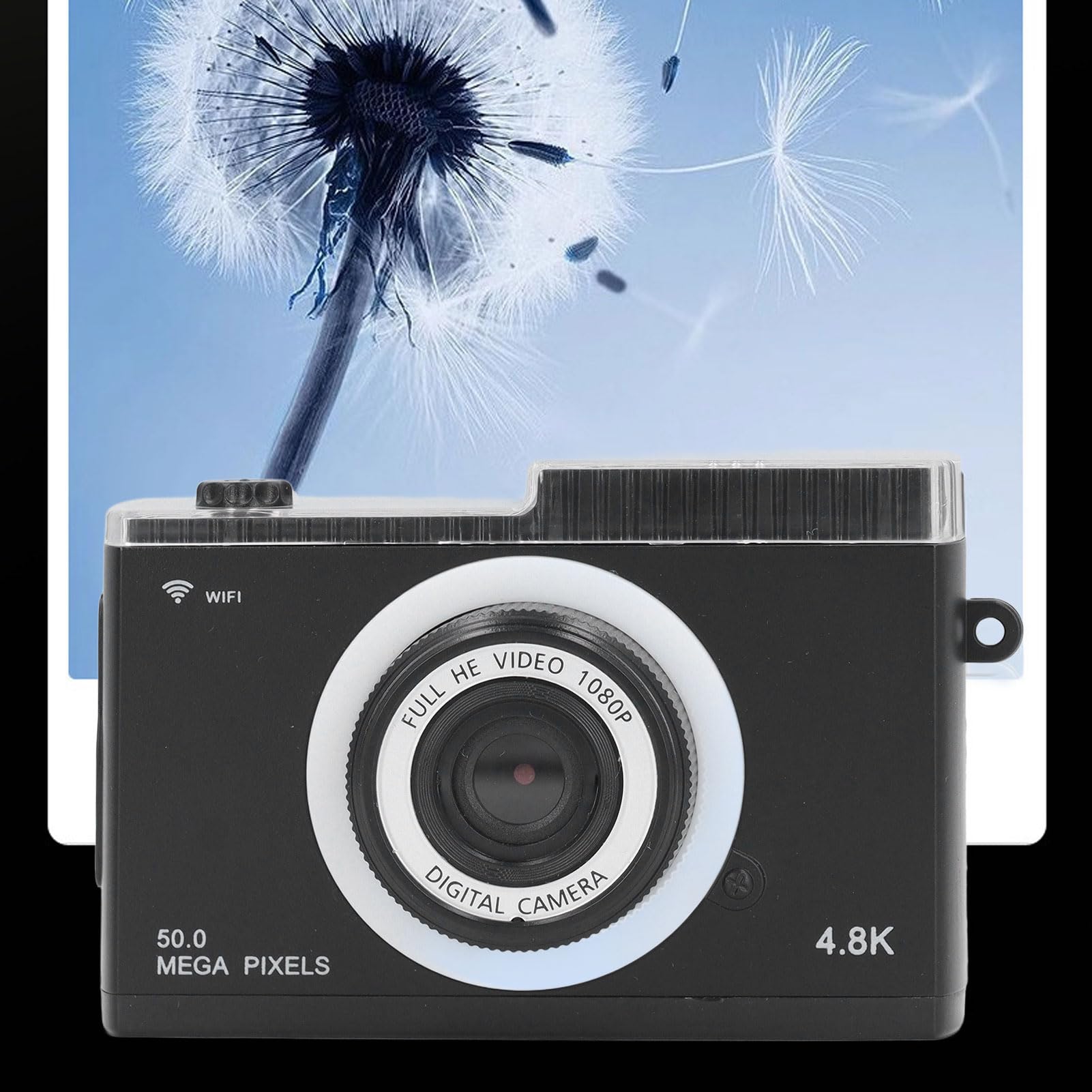 48MP Digital Camera with 8X Zoom & Anti-Shake - Dual Front/Rear Cameras, Beauty Filter, 2.4