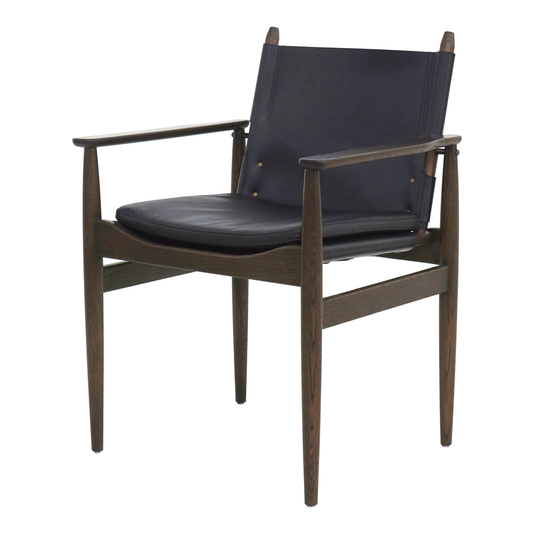 Premium Journey Leather Dining Armchair - Modern Comfortable Upholstered Chair for Kitchen, Dining Room & Office - Perfect for Home Decor & Entertaining