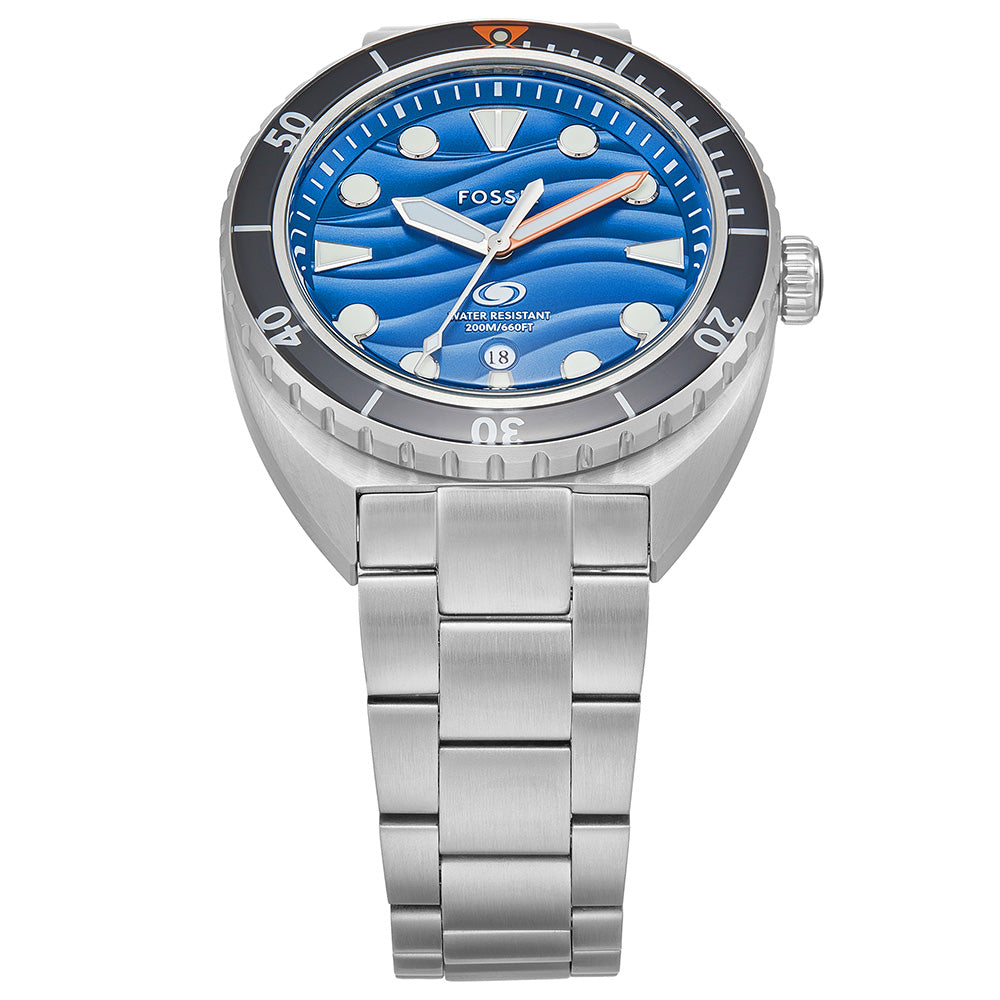 Fossil Breaker FS6064 Men's Stainless Steel Watch - Waterproof, Durable & Stylish for Everyday Wear, Business & Outdoor Activities