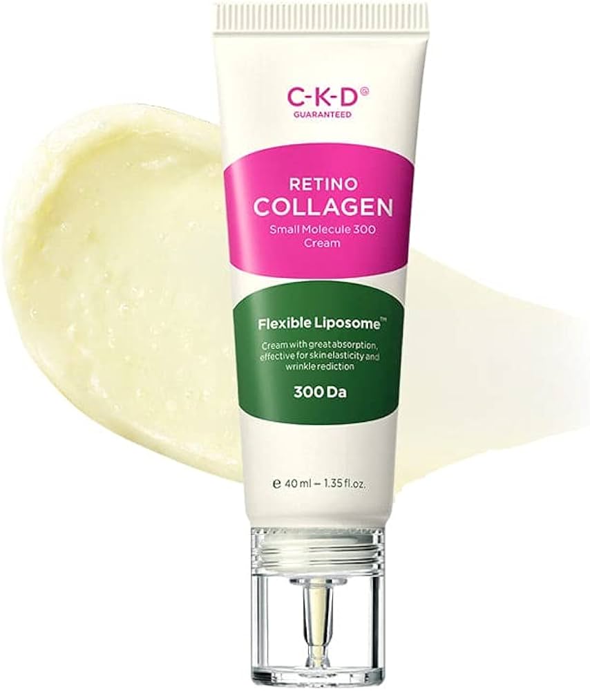 CKD Retinol Collagen Small Molecule Anti-Aging Cream 40ml - Deep Hydration & Wrinkle Reduction for Face & Neck - Perfect for Night Skincare Routine & Dry Skin Care
