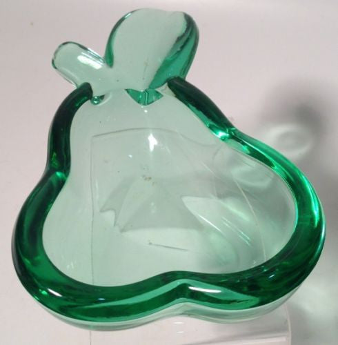 Vintage Art Deco Pear-Shaped Ashtray & Trinket Dish - Collectible Home Decor for Smoking Accessories, Jewelry Storage & Tabletop Display