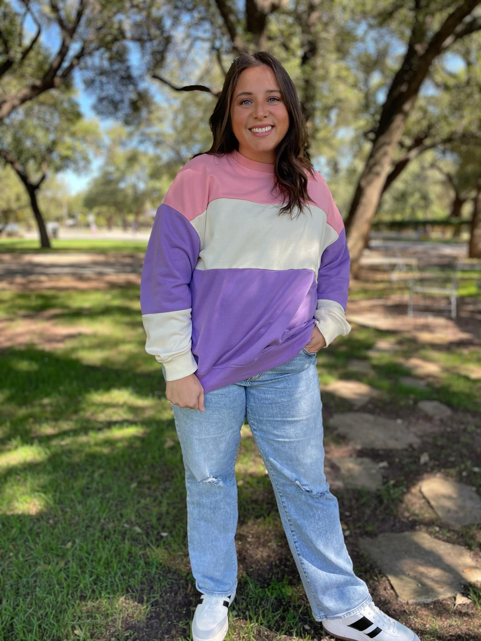 PREORDER: Finnley Colorblock Pullover Sweater - 4 Stylish Colors for Women | Perfect for Casual Outfits, Fall Layering & Cozy Winter Wear
