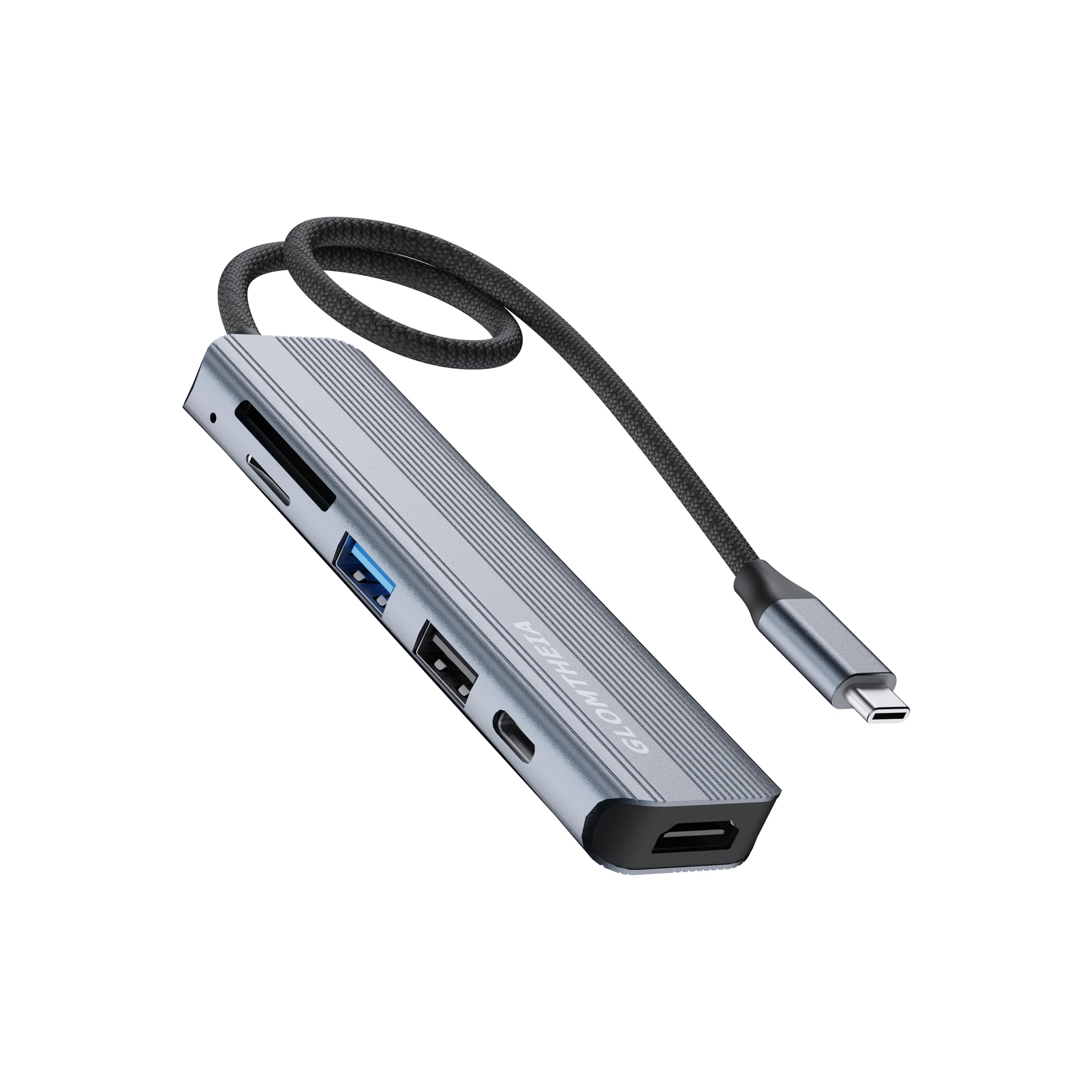 6-in-1 USB C Hub with HDMI, USB 3.0, PD 100W for MacBook & Laptops