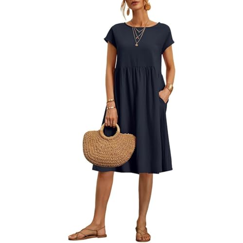 Dark Blue Midi Dress