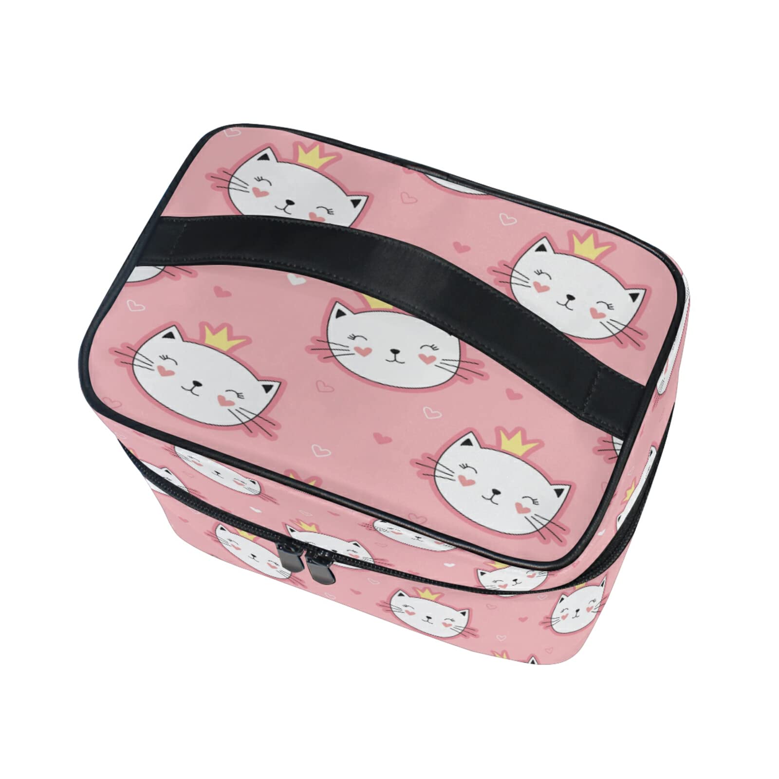 Adorable Baby Princess Cat Makeup Bag for Women - Waterproof Cosmetic Organizer & Travel Toiletry Case - Perfect for Travel, Gym, School & Daily Beauty Essentials Storage