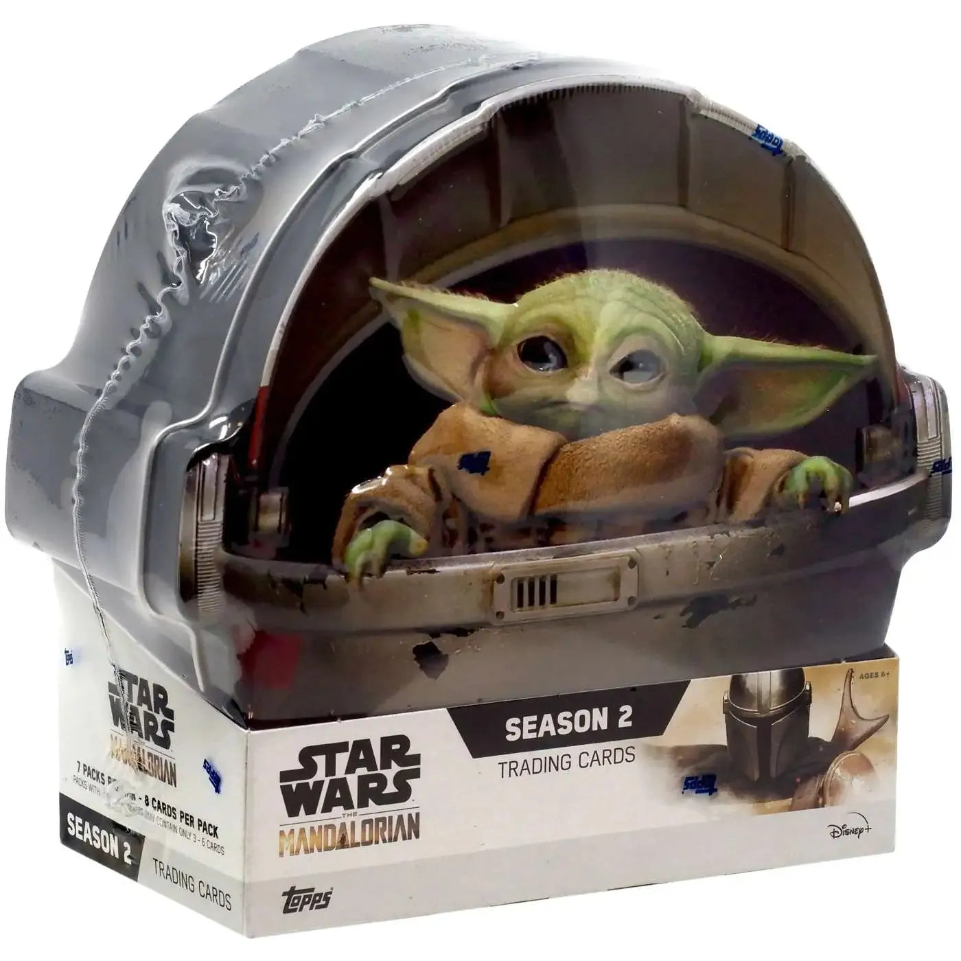 2021 Topps Star Wars The Mandalorian Season 2 Hobby Tin Box - Collectible Trading Cards for Fans & Gift Idea | Display, Trade, or Complete Your Star Wars Collection