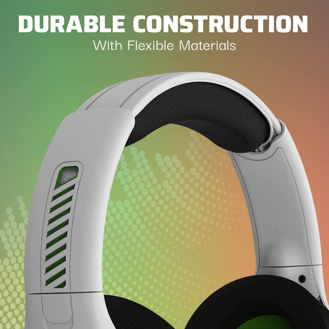 PDP AIRLITE Pro Wireless Gaming Headset with Mic for Xbox Series X|S, Xbox One, Windows 10/11 - White - Perfect for Immersive Gaming and Clear Communication